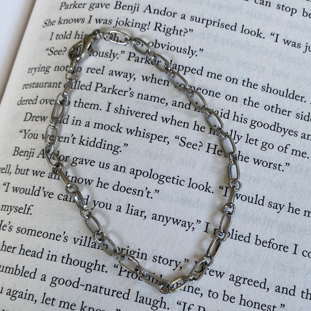 Elegant Silver tone Charm Bracelet
